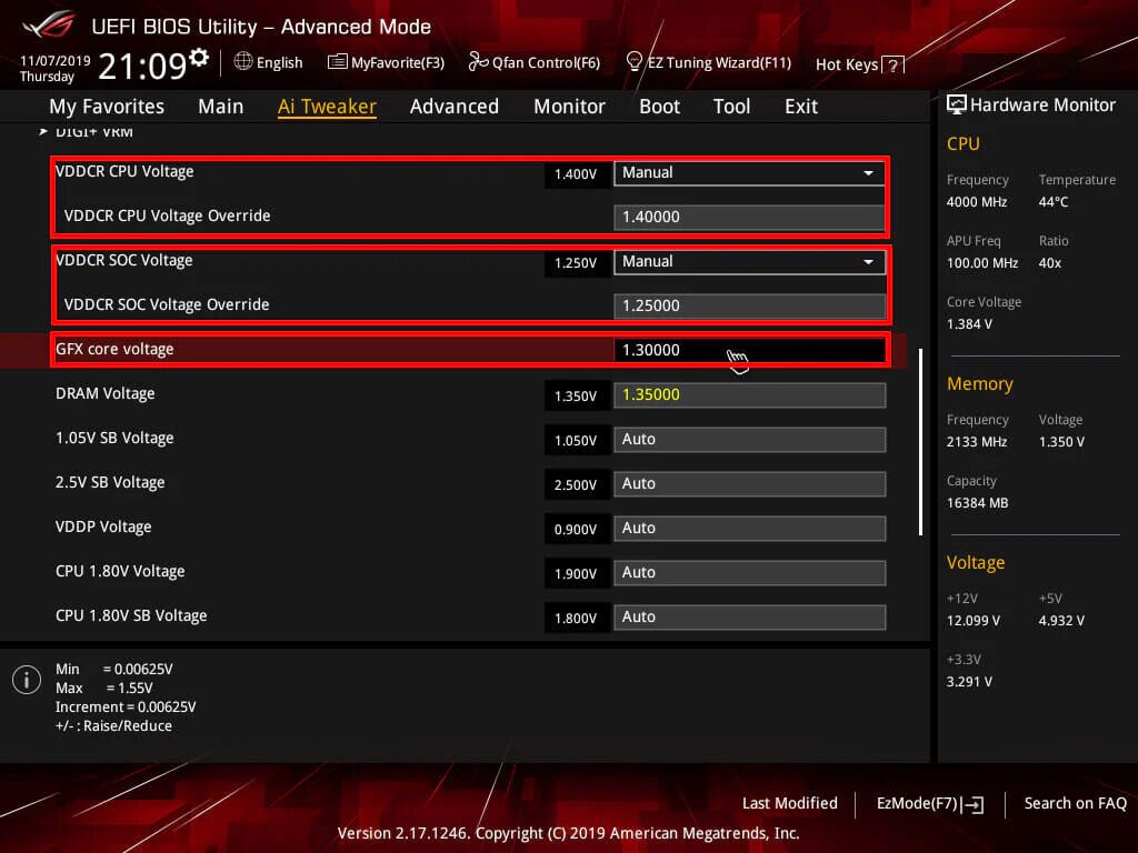 VDDCR CPU Voltage in Overclocking: