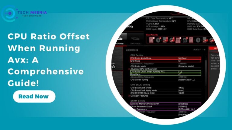 CPU Ratio Offset When Running Avx: A Comprehensive Guide!