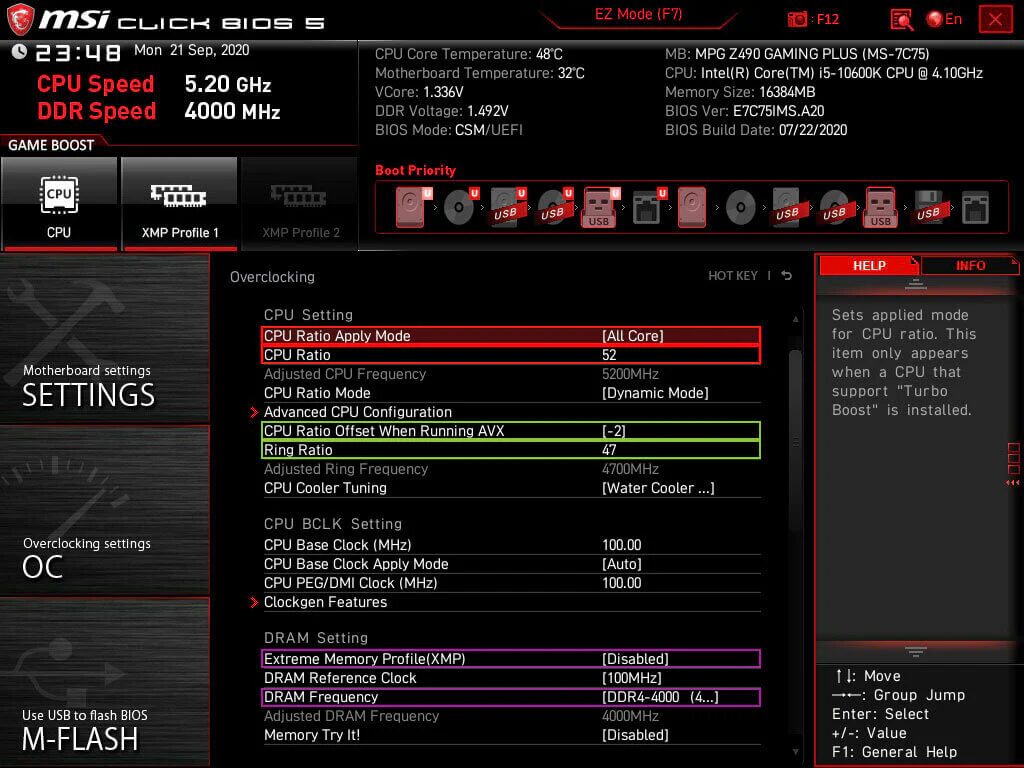 Understanding CPU Ratio Offset and Overclocking for OBS: